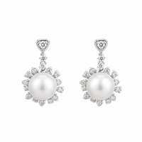 Pendientes Mujer in Plata Perla BROC.B 89 OR